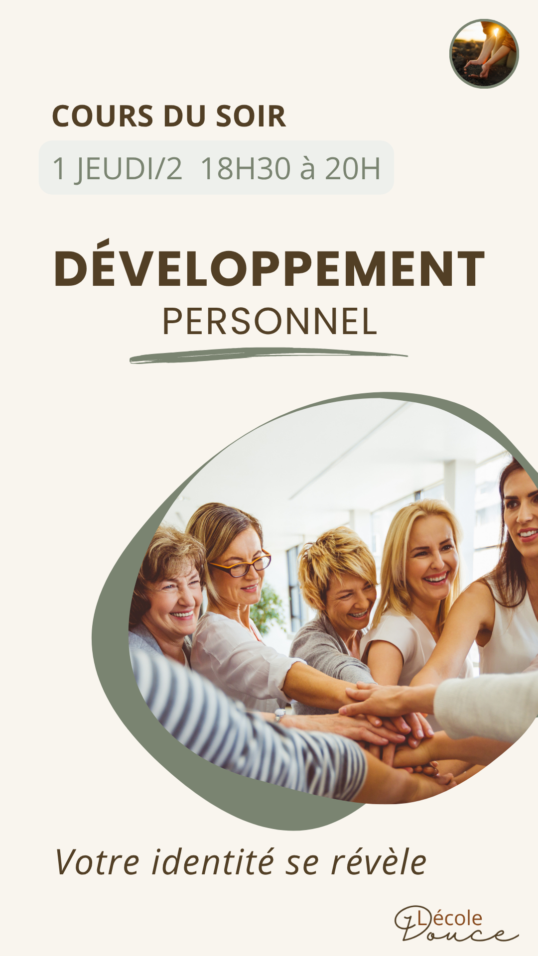 Cours développement personnel Châteaurenard, groupe femmes transition divorce Provence